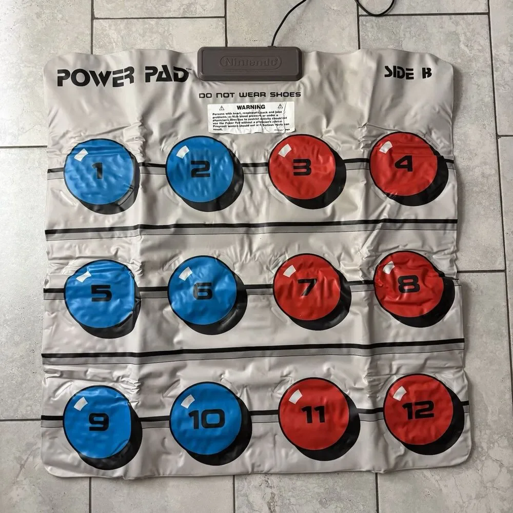 Nintendo NES Power Pad Controller Track & Field Dance Pad Double Side Tested